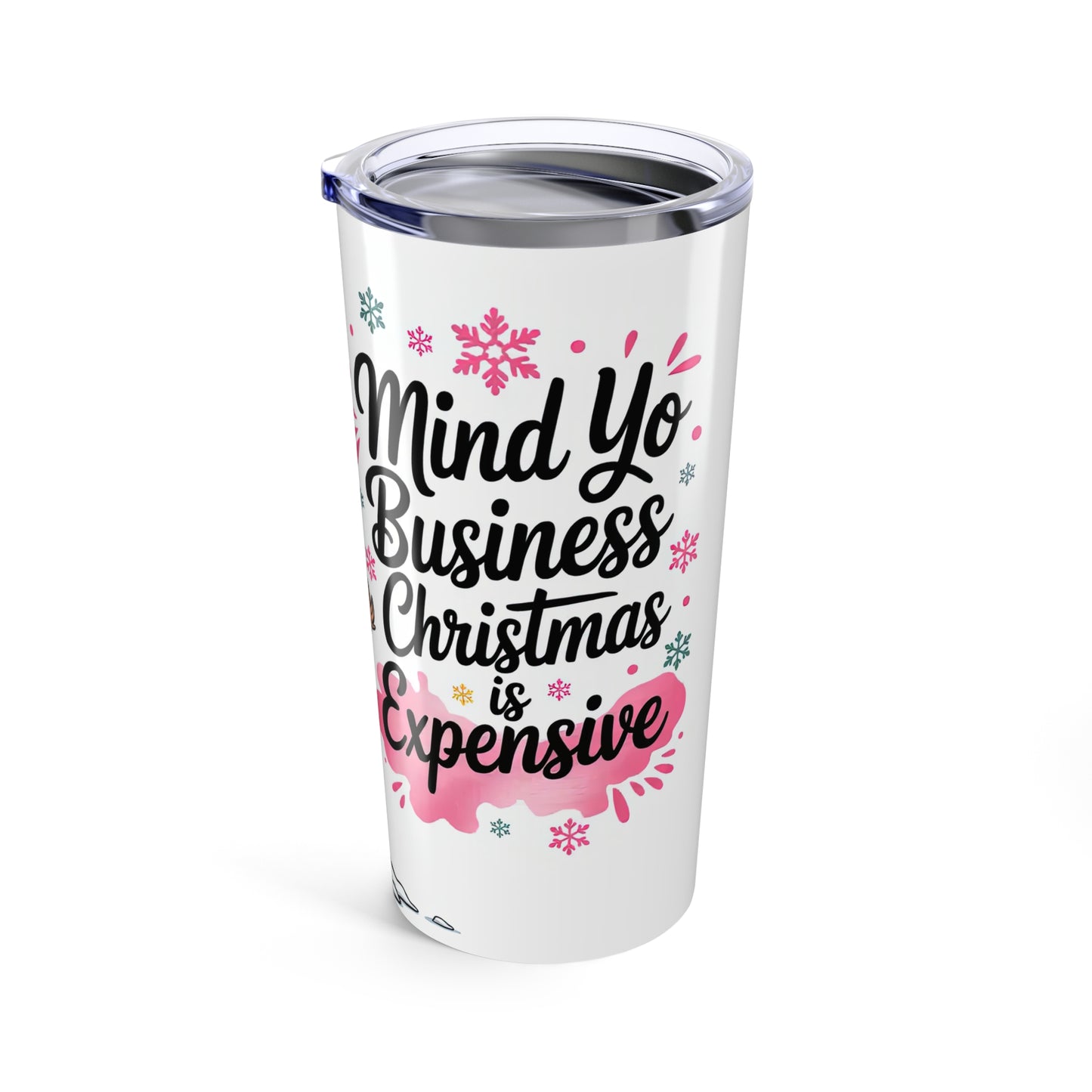 20oz Stainless Tumbler – Merry Bovine Christmas Express Cute Cow Holiday Drinkware