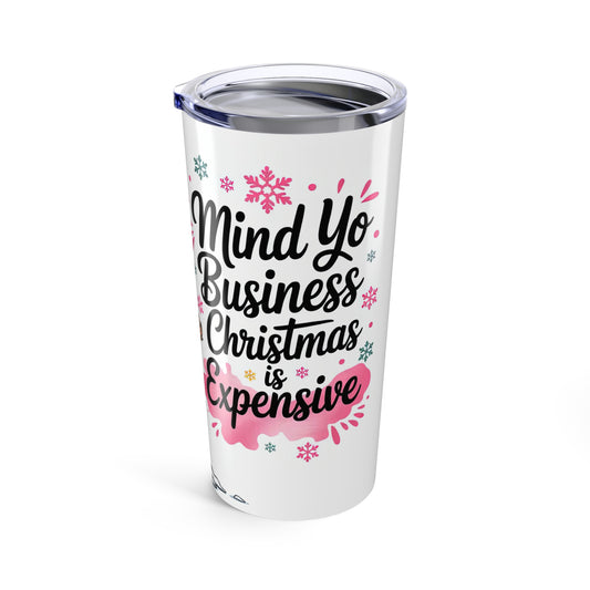 20oz Stainless Tumbler – Merry Bovine Christmas Express Cute Cow Holiday Drinkware