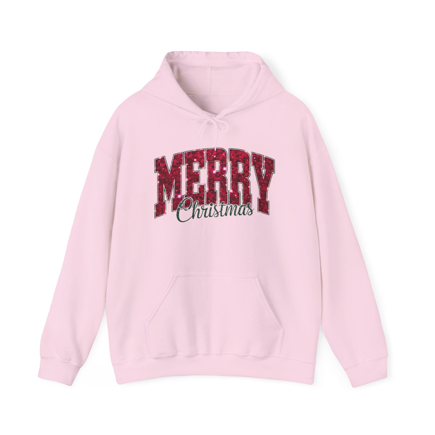 Merry Christmas Plaid Hoodie — Cozy Holiday Sweatshirt