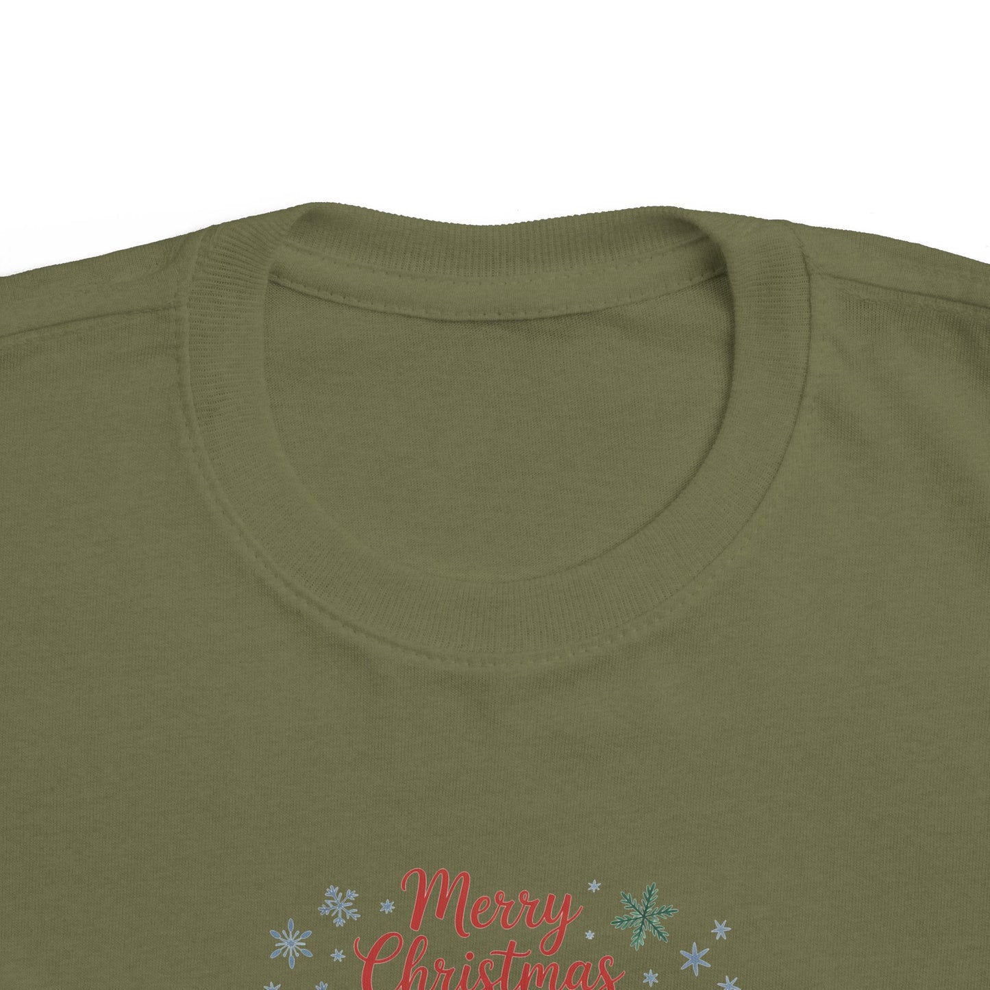 Toddler Christmas Tee — Cute Woodland Animals "Merry Christmas" Holiday Shirt
