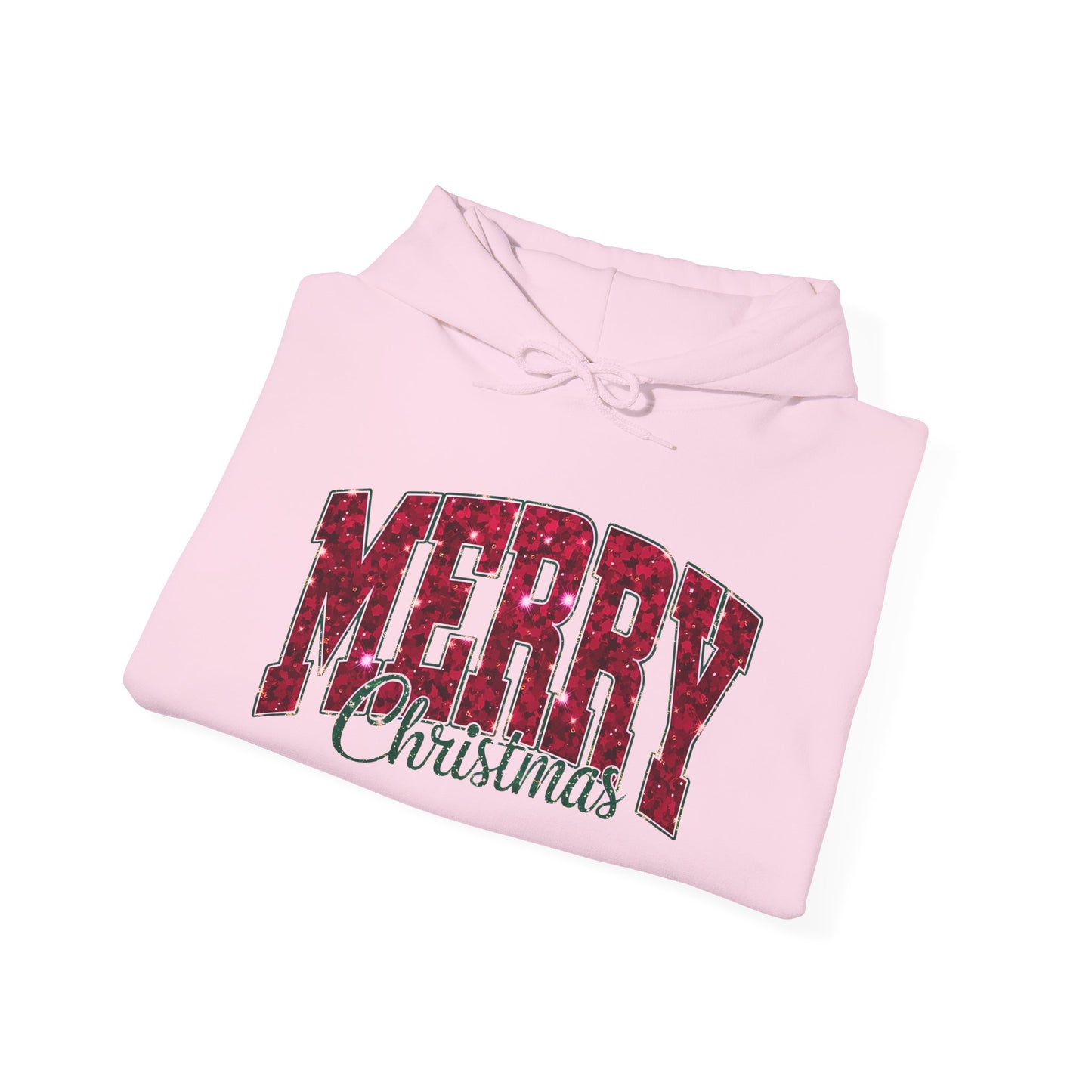 Merry Christmas Plaid Hoodie — Cozy Holiday Sweatshirt